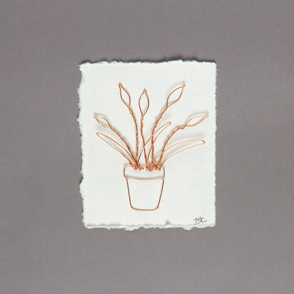 Potted Plant in Copper